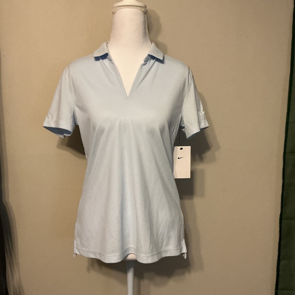 Nike Women's Sky Blue Short Sleeve Polo